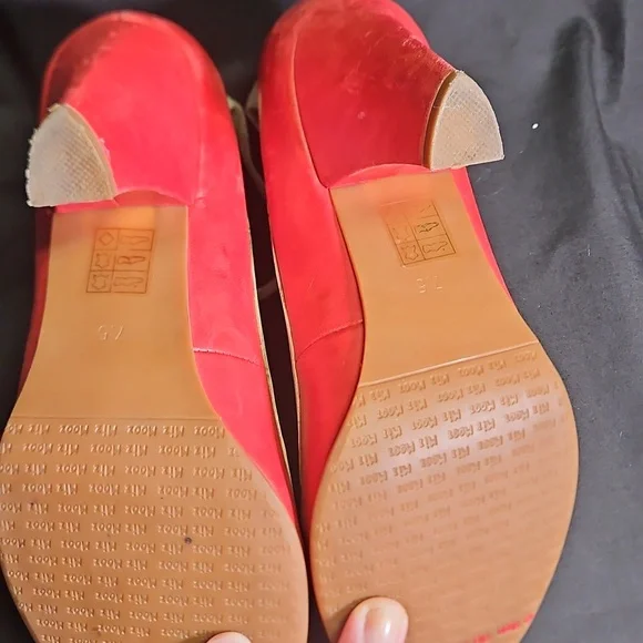 Stylish Red and Cream Ankle Strap Women's Shoes by Miz Mooz - Picture 10 of 10